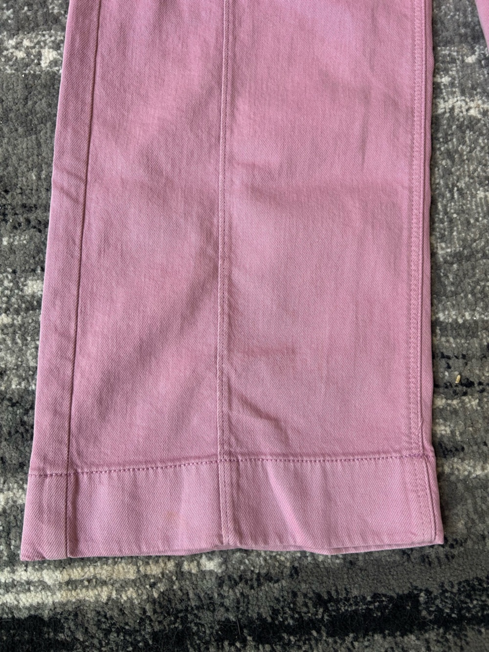 AMERICAN EAGLE Low-Rise Baggy Wide Leg Pink Jeans - Picture 11 of 11